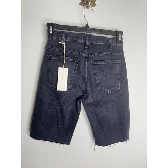 CITIZENS OF HUMANITY Tamryn Denim Black Bike Shorts Size 24 NWT - Picture 4 of 5